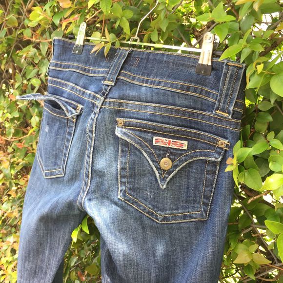HUDSON Jeans Mid-Rise Dark Denim Baby Bootcut 26 - Picture 16 of 16